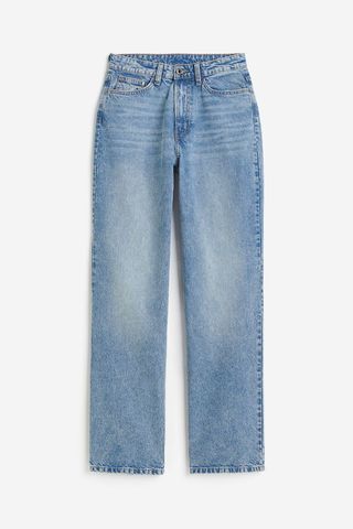 H&M + Curvy Fit Wide Ultra High Jeans