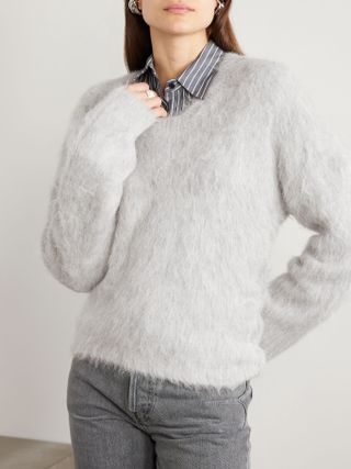 Toteme + Brushed Alpaca-Blend Sweater