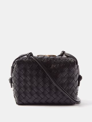 Bottega Veneta + Loop Small Intrecciato-Leather Cross-Body Bag