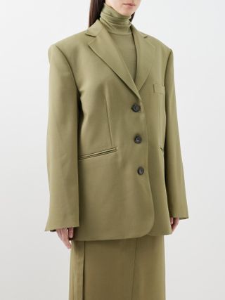Róhe + Oversized Wool Suit Jacket