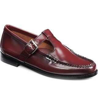 G.H.Bass + Weejuns Mary Jane Moc Toe Loafers in Wine