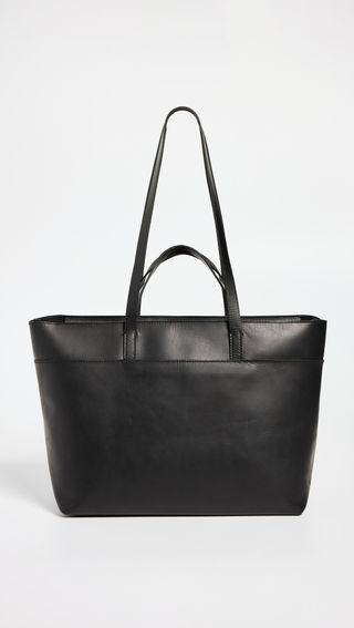 Madewell + Madewell the Zip-Top Essential Tote in Leather