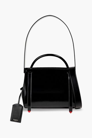 Thom Browne + Glossed Leather Tote