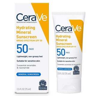 CeraVe + 100% Mineral Sunscreen SPF 50