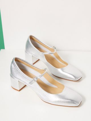 Aeyde + Aline 45 Nappa-Leather Mary Jane Pumps