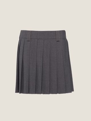 Miu Miu + Light Wool Miniskirt