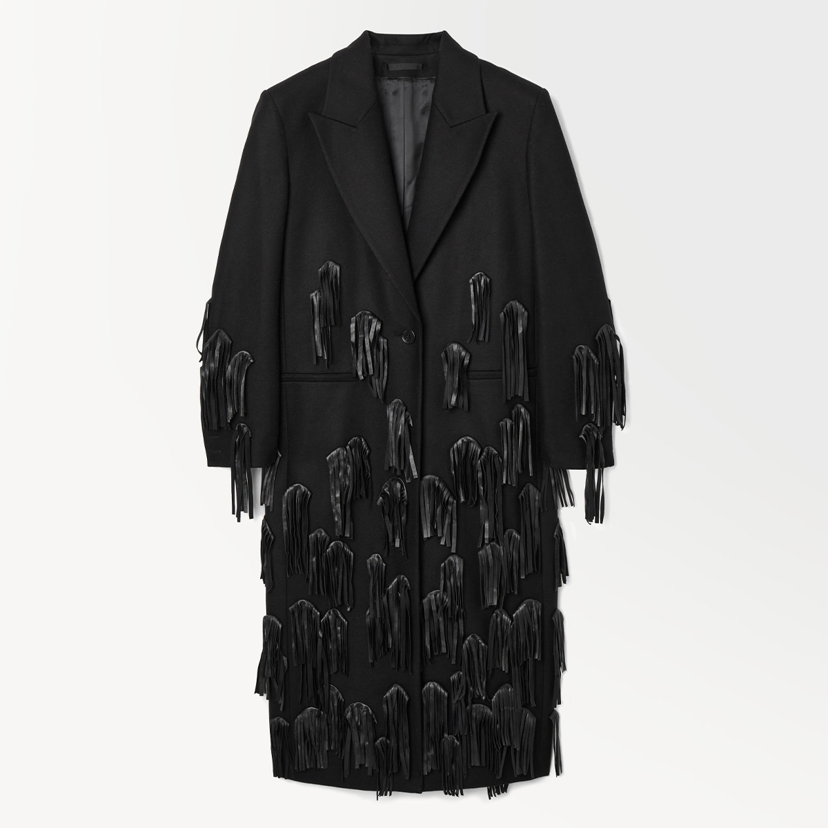 COS + The Leather-Tassel Wool Coat