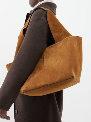 Métier + Market Suede Shoulder Bag