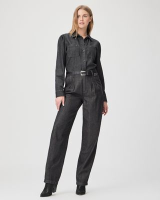 PAIGE + Pleated Bella Trouser