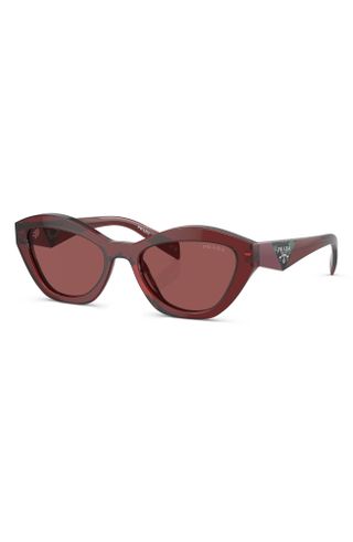 Prada + 55mm Butterfly Sunglasses