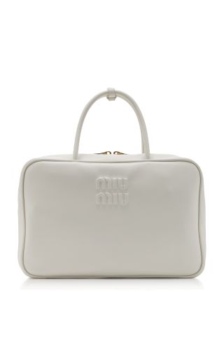 Miu Miu + Leather Top Handle Bag