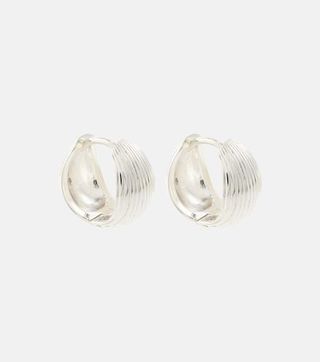 Sophie Buhai + Reversible Sterling Silver Hoop Earrings in Silver