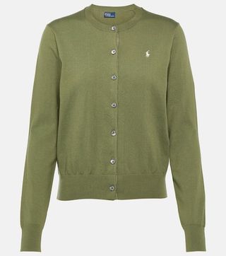 Polo Ralph Lauren + Cotton-Blend Cardigan in Green