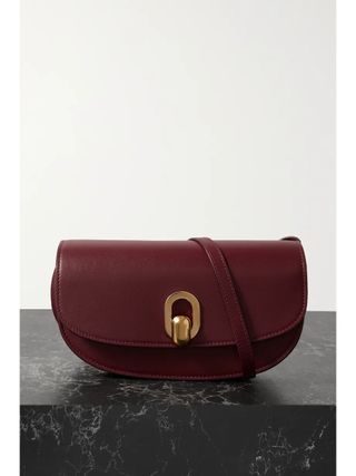 Savette + The Tondo Crescent Leather Shoulder Bag