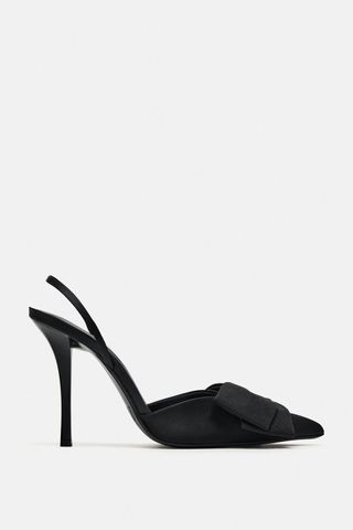 Zara + High-Heel Shoes With Bow Detail