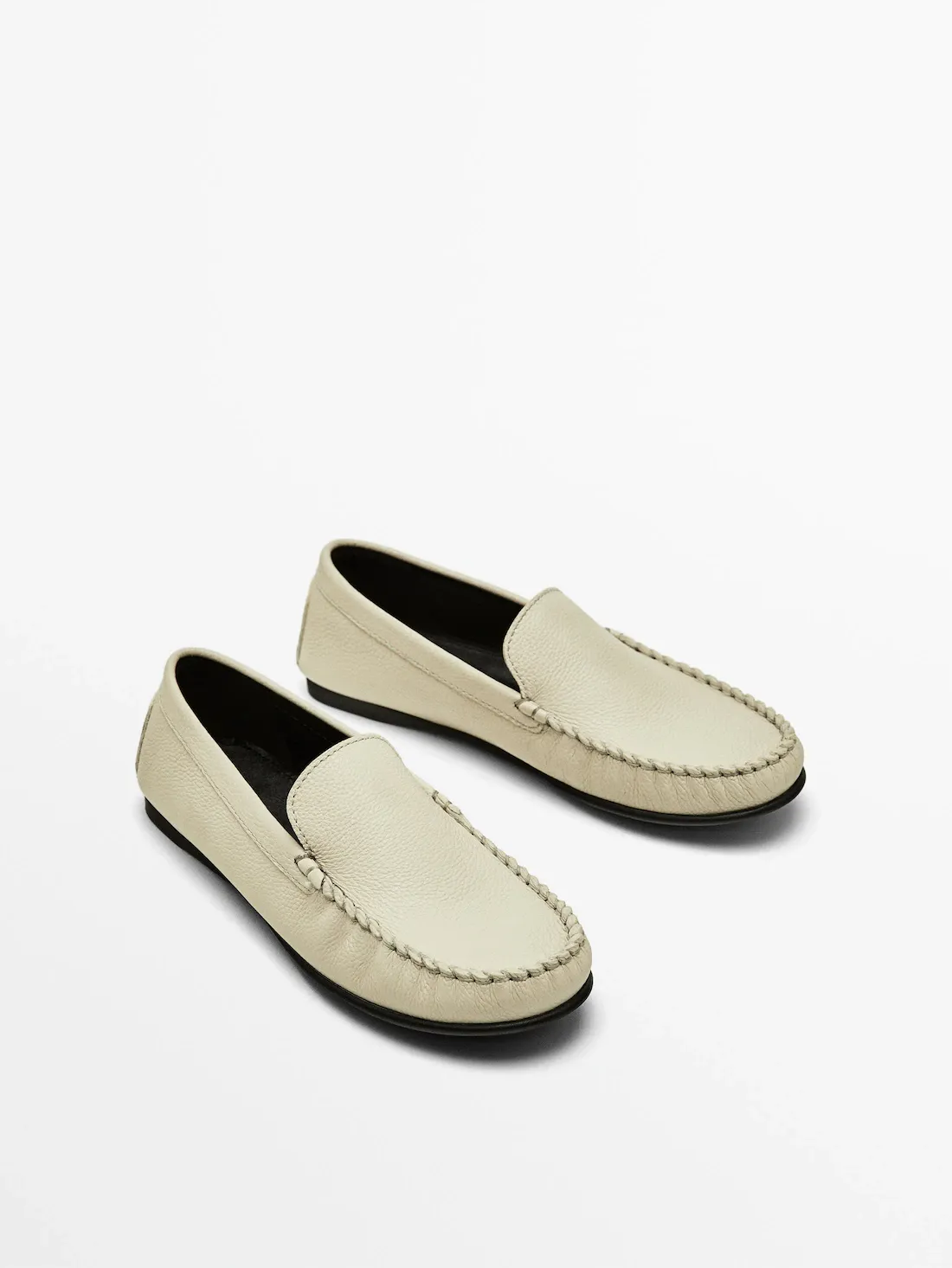 Massimo Dutti + Leather Loafers