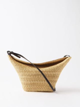 Inès Bressand + No. 35 Leather-Trim Basket Bag