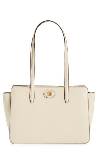 Tory Burch + Small Robinson Pebble Leather Tote