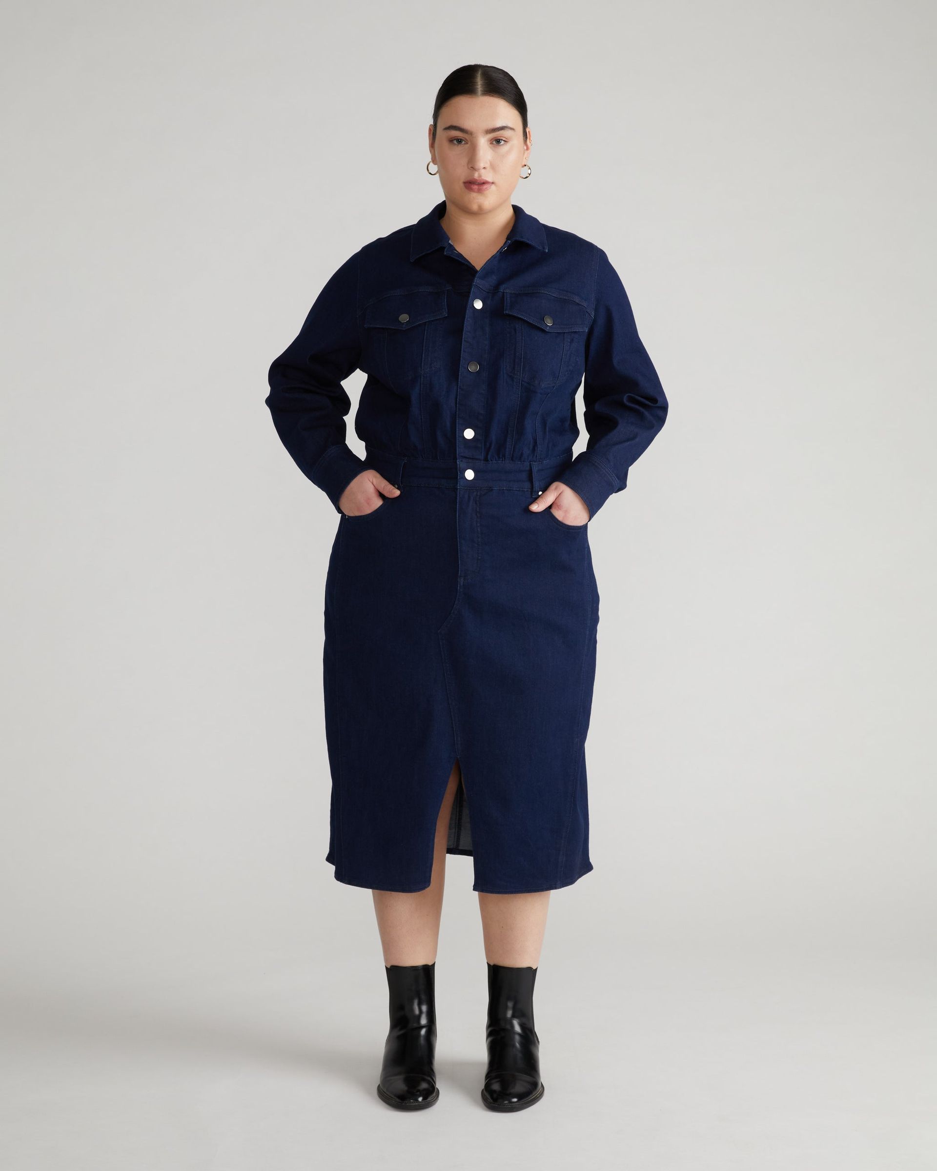 Universal Standard + Dakota Denim Dress
