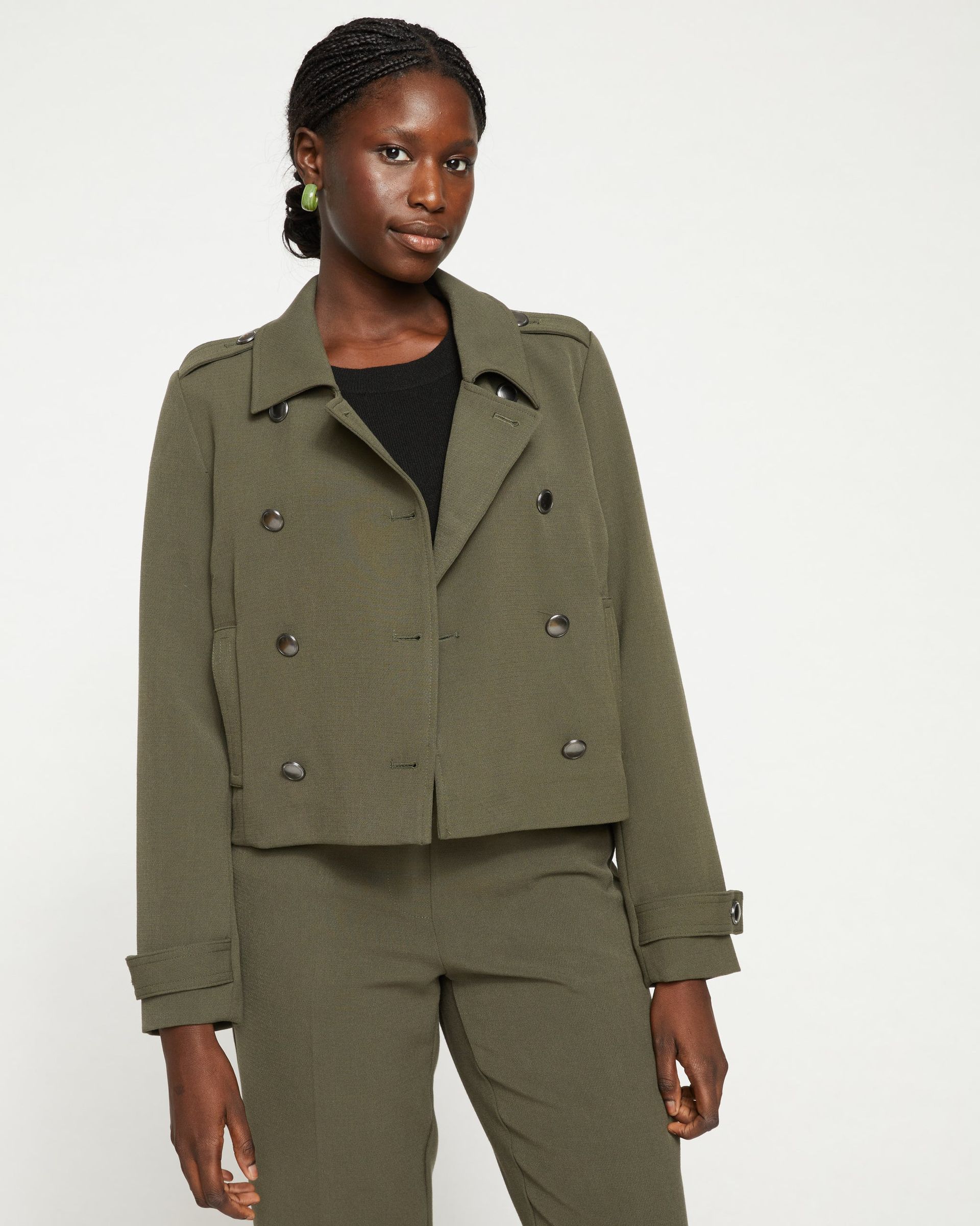 Universal Standard + Nadia Crepe Military Jacket