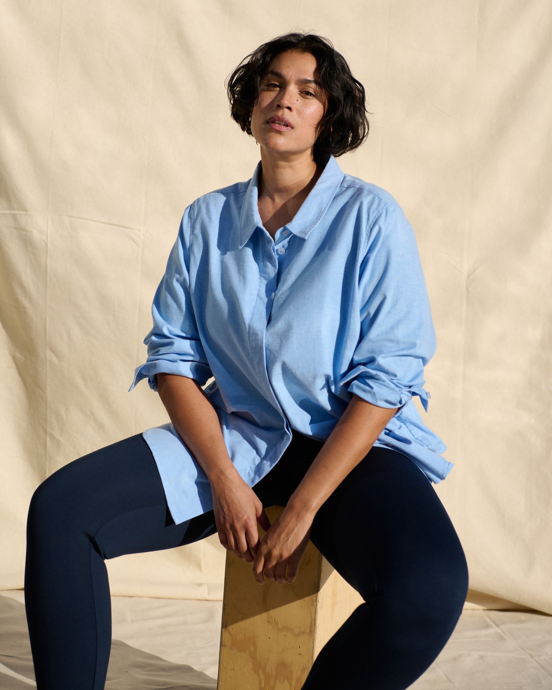 Universal Standard + Elbe Stretch Oxford Shirt Classic Fit