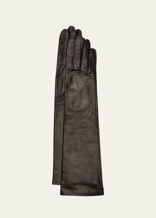 Agnelle + Long Leather Gloves
