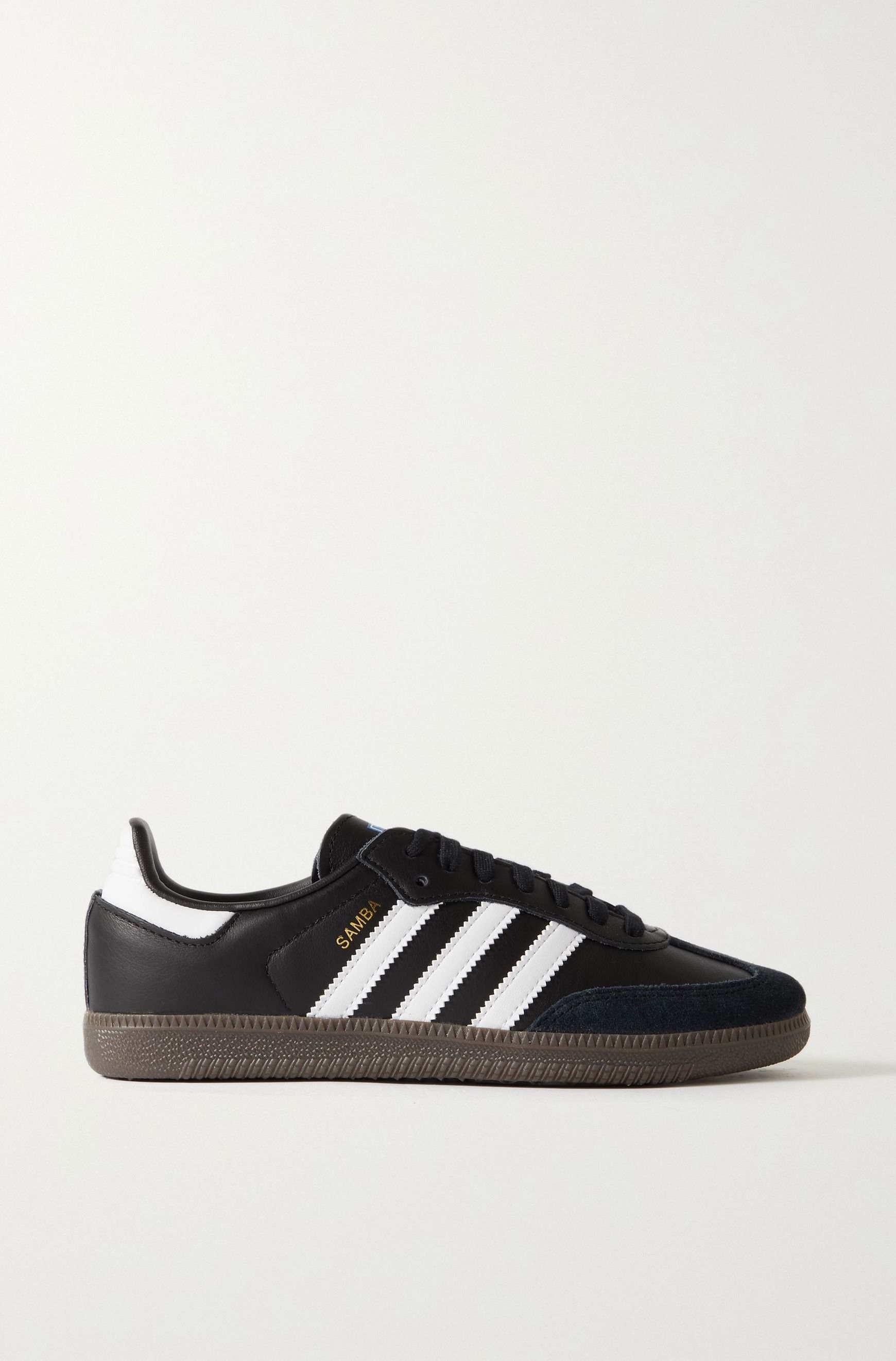 Adidas Originals + Samba Og Suede-Trimmed Leather Sneakers