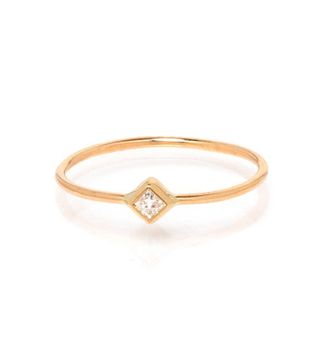 Zoe Chicco + 14K Yellow Gold Tiny Diamond Ring