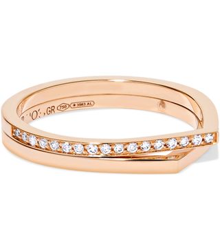 Repossi + Antifer 18-Karat Rose Gold Diamond Ring