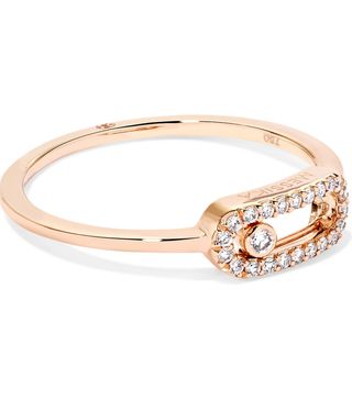 Messika + Move Uno 18-Karat Rose Gold Diamond Ring