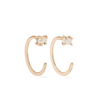 Melissa Joy Manning + 14-Karat Gold Pearl Earrings