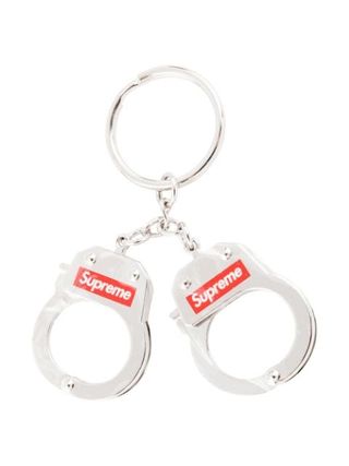 Supreme + Handcuff Logo Keyring