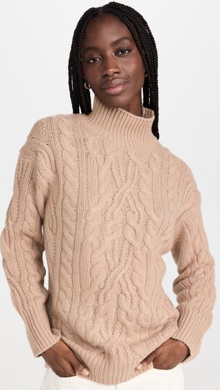 Vince + Cable Cutout Sweater