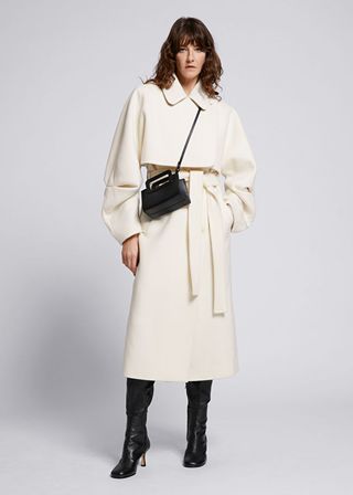 & Other Stories + Double Layer Detachable Trench Coat