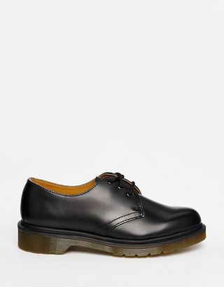 Dr. Martens + Classic Black Flat Shoes