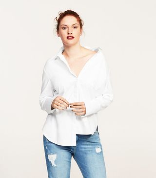 Violeta + Chest-Pocket Cotton Shirt