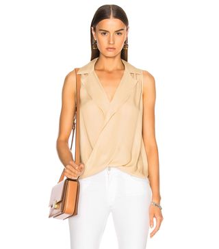 L’Agence + Freja Draped Blouse