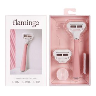 Flamingo + 5-Blade Razor With Replacement Blade Cartridge