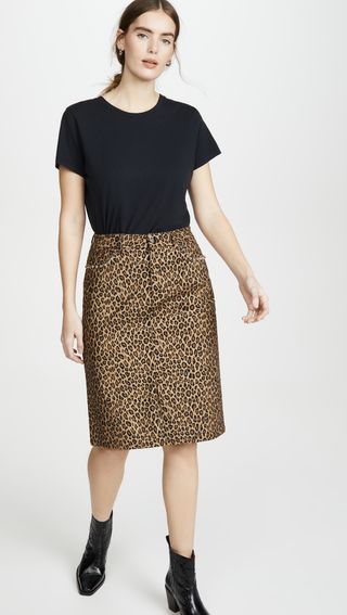 Les Reveries + Leopard Pencil Skirt