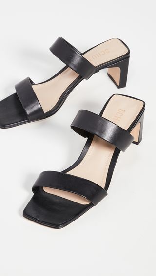 Schutz + Pony Double Strap Sandals