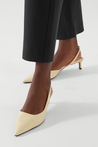 Cos + Leather Slingback Pumps