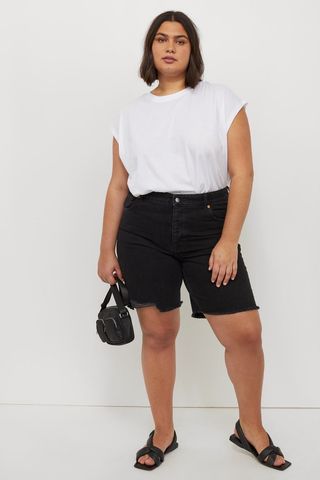 H&M + H&M+ Denim Bermuda Shorts