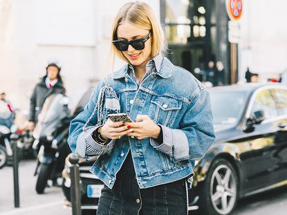 How to Wear the Oversize Denim Jacket Trend | Who What Wear