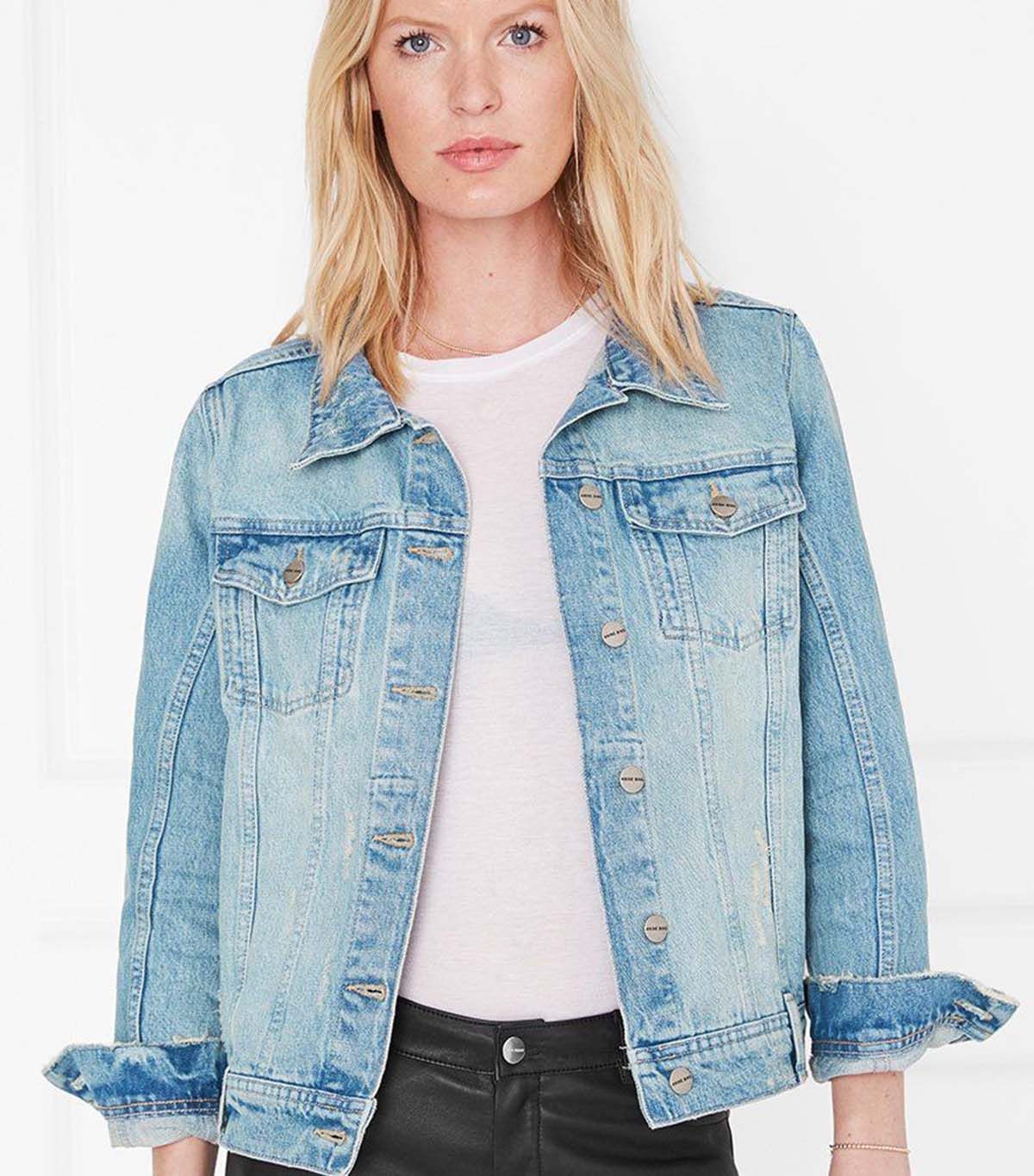 How To Wear The Oversize Denim Jacket Trend Who What Wear