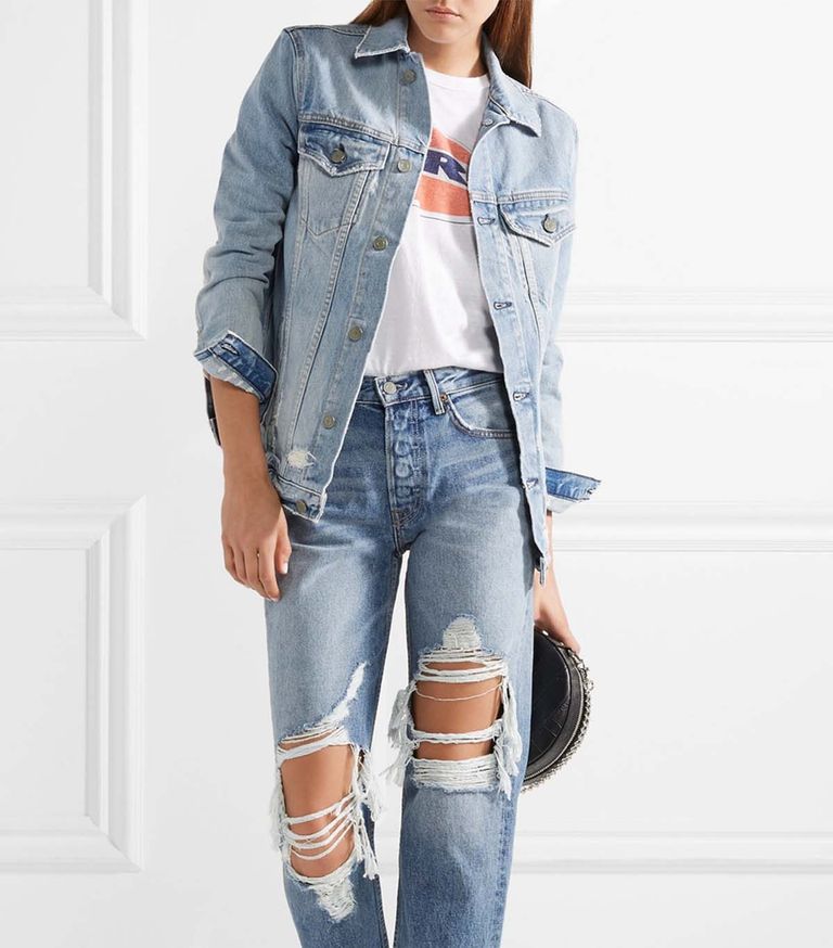 How to Wear the Oversize Denim Jacket Trend | Who What Wear