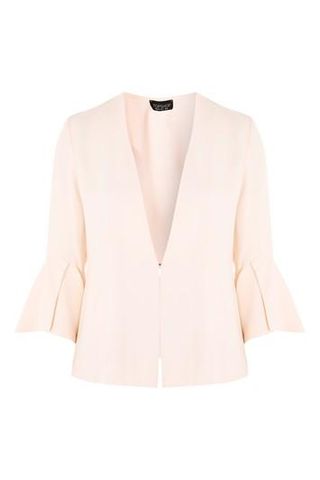 Topshop + Waterfall Frill Blazer