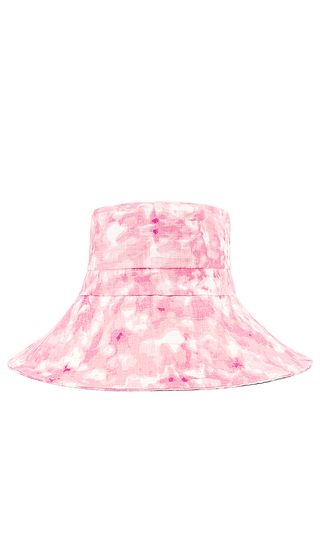 Faithfull the Brand + Frederikke Sun Hat in Pink Roos Tie Dye