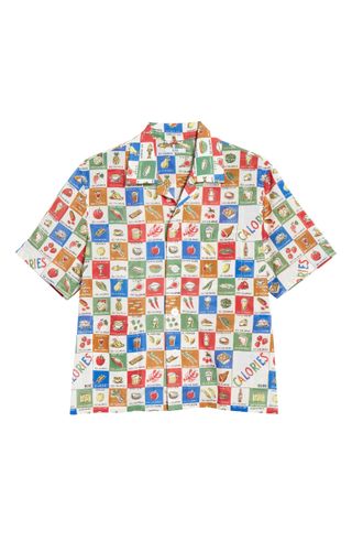 Bode + Calorie Print Camp Shirt