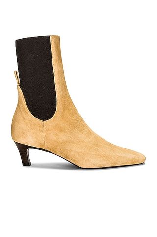 Toteme + The Mid Heel Suede Boot