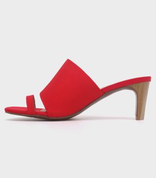 Who What Wear + Ruth Toe Ring Wood Heeled Pumps